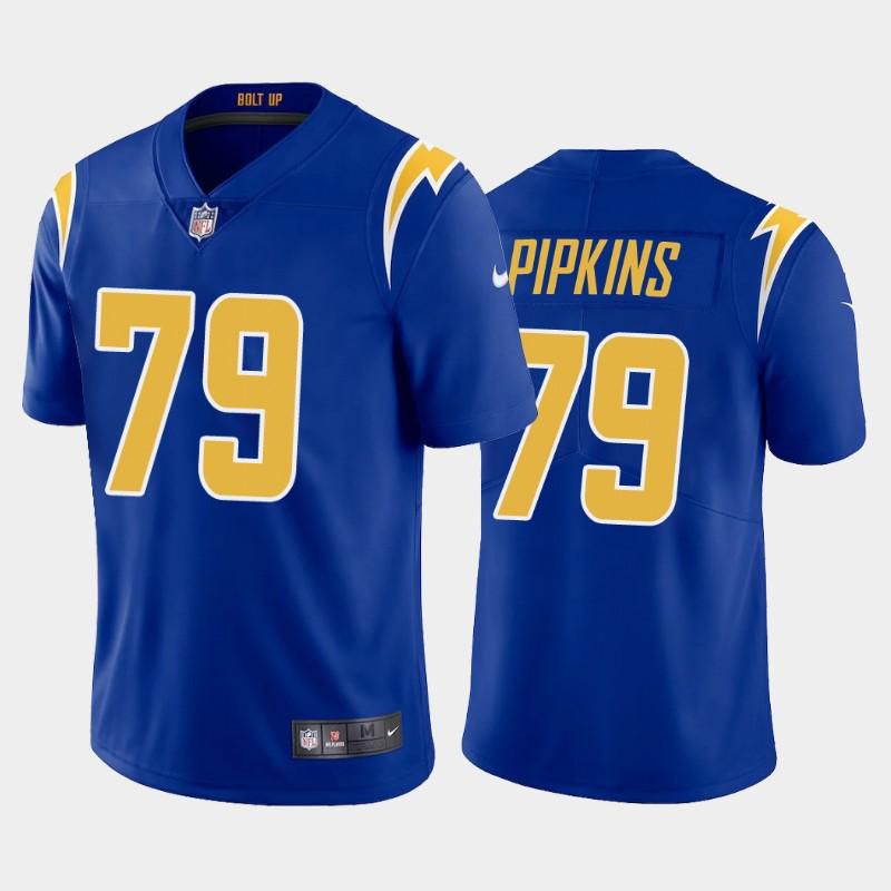 Men Los Angeles Chargers #79 Trey Pipkins III Nike Royal Limited NFL Jersey
